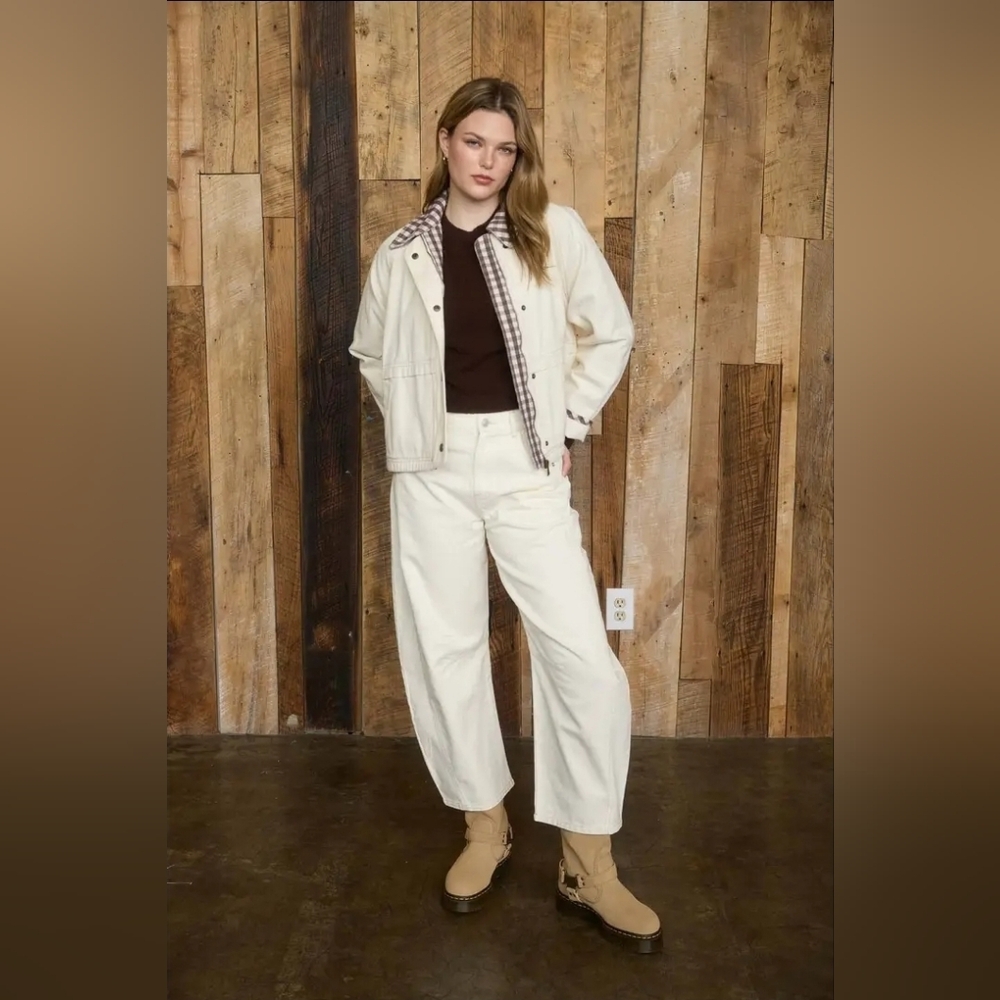 Wide Leg High Waist Cropped Pants